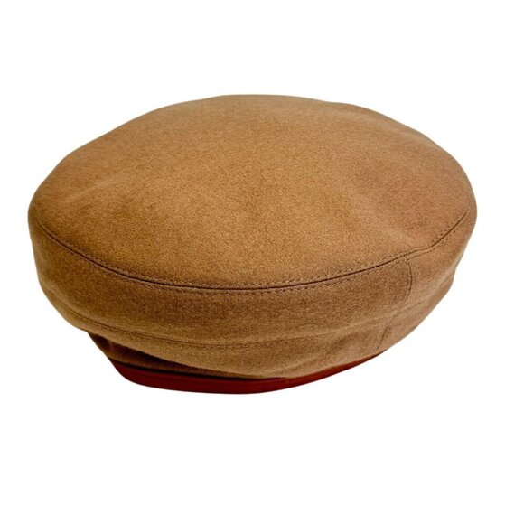 Hermes/ Serie Brown Diamond Beret Brown Brand